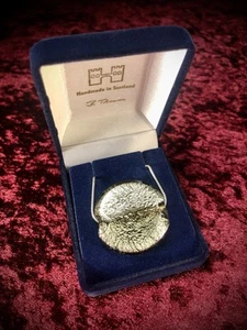 Handgefertigter Glasanhänger mit Blattsilber & 925 Silber Kette - von B Thomson, Schottland - Bild 1 von 7