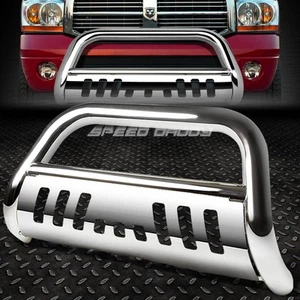 FOR 94-02 DODGE RAM 1500/2500/3500 TRUCK CHROME BULL BAR PUSH BUMPER GRILL GUARD - Picture 1 of 7