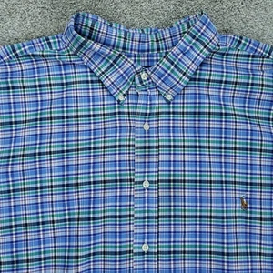 Camisa Ralph Lauren Para Hombres 4XB Multicolor Cuadros LS Algodón Oxford Con Botones - Imagen 1 de 12
