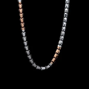 Catena 22 pollici platino oro rosa finitura opaca larghezza 4,5 mm peso 49... - Foto 1 di 6