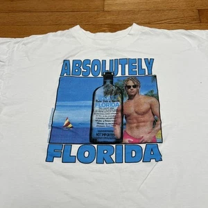 Camisa Absolut Vodka Vintage Años 90 Florida Beach Surf Verano Modelo Masculino XL - Imagen 1 de 5