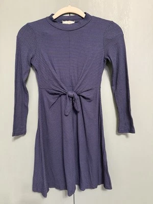 Vestido soprano niñas cuello simulado manga larga azul marino talla M 10/12 Foto 1 de 3