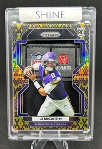 JJ McCarthy Prizm Snakeskin Vikings Patch Jersey Card Art 1/1 - Created by SHINE - Picture 1 of 2