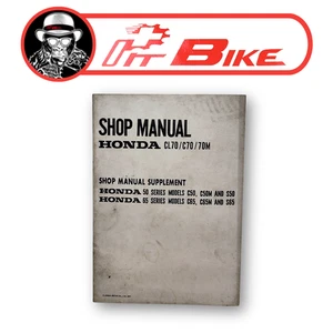 HONDA CL70 C70 70M C50 C50M S50 C65 C65M S65 Shop Manual Supplement 1969 - Picture 1 of 14