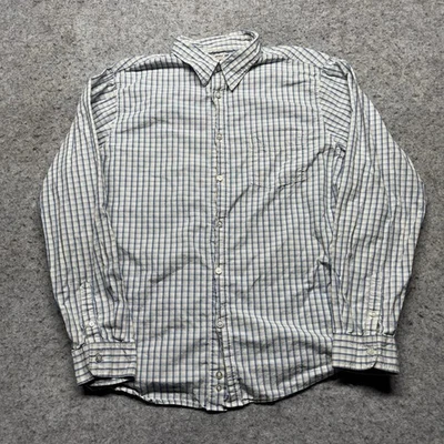 Camisa Urban Up Pipeline manga larga abotonada para hombre XL azul blanco a cuadros años 90 Foto 1 de 4