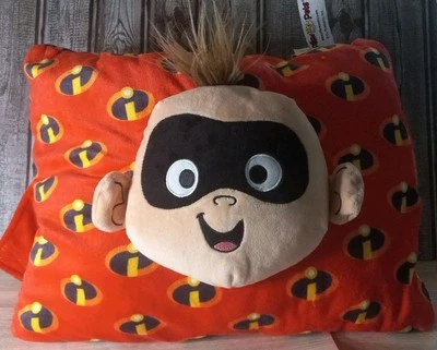 Disney Incredibles Jack Pillow Pet Red Black Plush Stuffed Animal Foldable 15” - Image 1 of 3