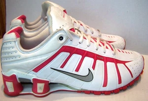 Rare Nike Shox O'Leven White Leather Cherry Pink Women's Size 11M Shoes Sneakers - Picture 1 of 16