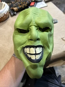 The Mask Movie Green Latex Jim Carrey Costume Halloween 1994 New Line Production - Picture 1 of 8