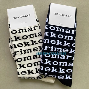Marimekko Chaussettes Rétro Marée Saison Chaussettes Couleur Plantes et Fleurs Coton Chaussettes - Photo 1/62