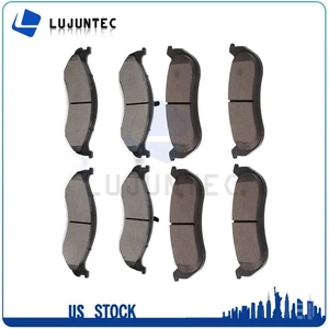 Front Rear Ceramic Brake Pads For 2003 2004 2005 2006 Jeep Wrangler 8pcs - Picture 1 of 2