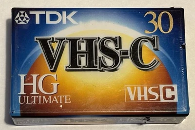 Cintas de casete para videocámara TDK VHS-C HG Ultimate 30 en blanco NUEVO SELLADO Foto 1 de 4