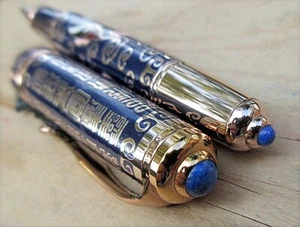 Nueva pluma estilográfica Cloisonné de gran tamaño Duke Beijing Opera Rhythm - MEDIANA 14 k nueva en caja - Imagen 1 de 15