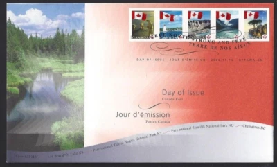 🍁Canada   #2189 - 2193    "Canadian Flags"   Brand New  2006  First Day Cover - Image 1 of 2