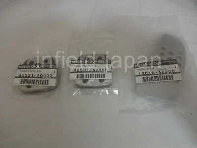 Genuíno Nissan Infiniti 350Z G35 acelerador freio embreagem pedal pad conjunto F/S - Imagem 1 de 4