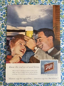 Vintage 1959 Schlitz Beer Print Ad - Picture 1 of 7