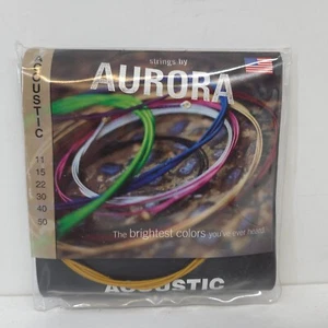 Strings by Aurora Acoustic Guitar Strings 11-50 Gold Yellow Coated - Picture 1 of 4