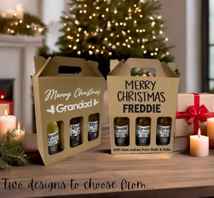 Botella de Cerveza de Navidad Portador Personalizado - Porta Caja de Sidra Ale Para Hombres Idea de Regalo - Imagen 1 de 5