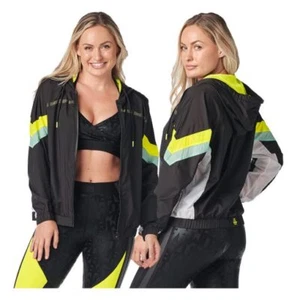 ZUMBA Jacket Track Light Windbreaker w Logo Patch Convention Exclusive S M L XL - Picture 1 of 8