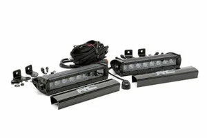 Rough Country 8-inch Cree LED Light Bars Pair | Black Series 70728BL - Picture 1 of 1