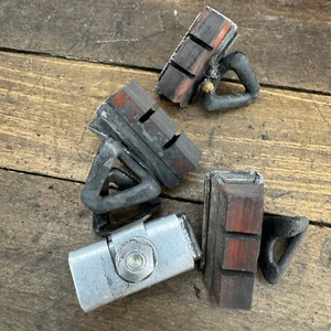 Vintage Dia Compe Brake Pads Guides Wings Shoes Carrier Set 4 Road Wing BMX A6 - Picture 1 of 1