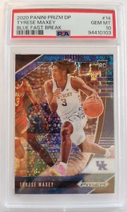 Prizm Draft Picks Fast Break 2020 azul/175 Tyrese Maxey RC #14 PSA 10 ¡Pop 13! - Imagen 1 de 3