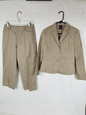 TERNO CALÇA ESCRITÓRIO/CARREIRA RAFAELL CLASSICS FEMININO PONTO BRONZEADO TAMANHO 4/8 (30X24 - Imagem 1 de 4