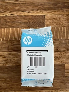 Genuine HP 61 Tri-Color Printer Ink Cartridge CH562W HP61 Sealed Expired (10/24) - Picture 1 of 5
