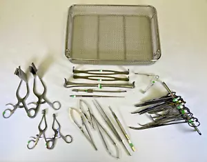 32 Piece SSI Ultra Codman V. Mueller Vascular Tray w/ Sterilization Basket CVOR - Picture 1 of 22