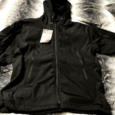 Condor Summit Soft Shell Fleece Lined Jacket Black  2XL Stowaway Hoodie NWT - Image 1 of 4