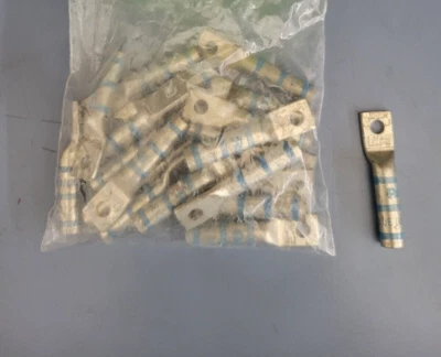 Panduit LCB6-10 SingleHole Lug #6 Long Barrel 3/16Hole Rectangular Tong NoWindow - Image 1 of 4