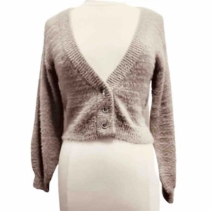 NWT Sincerely Jules Cropped Sweater Cardigan JULIE SARIÑANA Women’s S Small - Picture 1 of 8