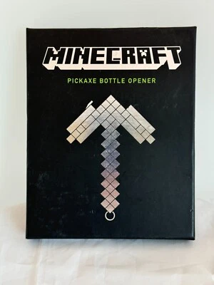 Minecraft Metal Pickaxe Bottle Opener Officially Licensed ThinkGeek New in Box - Image 1 of 4