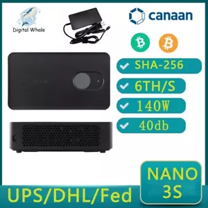 Canaan Avalon Nano 3S - 6TH/s 140W (with PSU) Black ship on March - Picture 1 of 7