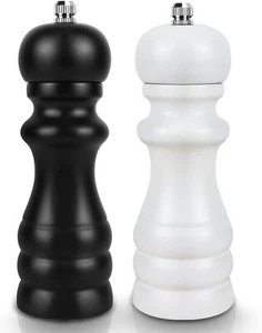 Salt and Pepper Grinder Set of 2, Black & White, 16.5 cm, condition new, open, s - Picture 1 of 1