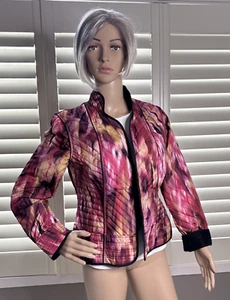 CHICOS SZ 8 10 Womens Jacket Chico's Sz 1 Reversible Puffer - Picture 1 of 12