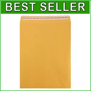 High Quality 100 Pack Brown Kraft Peel & Seal Envelopes - Perfect for Mailing - Picture 1 of 8