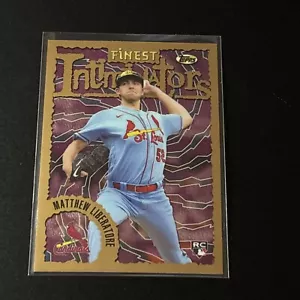 2023 Topps Finest Flashbacks #89 Matthew Liberatore Rookie RC St Louis Cardinal - Imagen 1 de 2