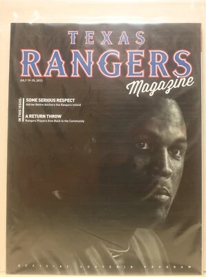 2013 - TEXAS RANGERS MAGAZINE JULY 19-25, 2013 COVER: ADRIAN BELTRE - NEW - Image 1 of 2