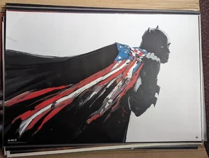 Batman American Flag Limited Edition Print By Jock - Picture 1 of 2