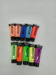 Bargain Lot of 10 Moon Glow neon uv face & body paint, asstd colors, 0.42 fl oz - Picture 1 of 10