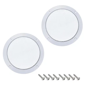 2pcs 6.5" Mounting Hole Speaker Grill Mesh Woofer Guard Protector Cover - Picture 1 of 5