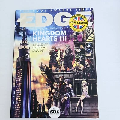 Gaming magazine Edge, Issue# 328, February 2019, Kingdom Hearts III cover- Aus - Image 1 of 4