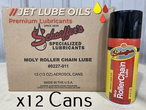 12 Schaeffer's 227 Moly Roller Chain Lube 12 - 13oz Cans - Picture 1 of 4