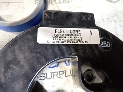 Flex Core Current Transformer 400:5A 350-401 600v 10kV T1615 - Image 1 of 2
