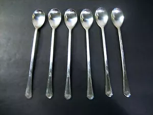 LOTTO 6 CUCCHIAINI DA TÈ GHIACCIATI MODELLO FLR2 ABBINATI CIOTOLA OVALE DI FLORENTINE SILVERPLATE - Foto 1 di 10