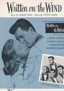 Spartiti scritti al vento 1956 di Victor Young Rock Hudson Lauren Bacall - Foto 1 di 2