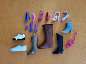 BARBIE KEN MISMATCHED EXTRA PAIRS SHOES BOOTS DOLL ACCESSORY LOT MATTEL - Picture 1 of 2
