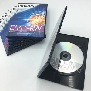 8 Philips DVD-RW 1-2x speed - 4.7GB data - 120 minutes video - New, opened box - Photo 1/12