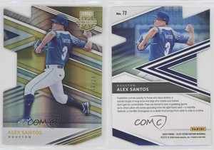 2020 Panini Elite Extra Edition Aspirations Gold Die-Cut /24 Alex Santos #72