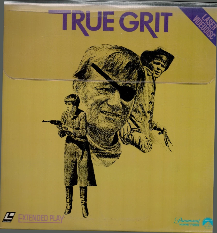 True Grit Laser Video Disc John Wayne 1969 1982 Paramount Preowned Extended Play - Image 1 of 1